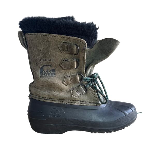 SOREL Women’s Joan of Arctic Badger Winter Snow Boots sz 8 - Picture 1 of 8